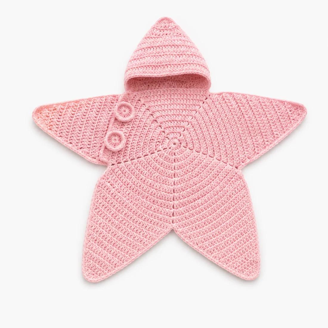 Handmade Crochet Baby Star Onesie